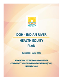 Cover image of the health equity plan addendum